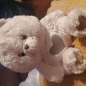 Care Bears 25th Anniversary White Tenderheart Swarovski Crystal Eyes Plush Toy